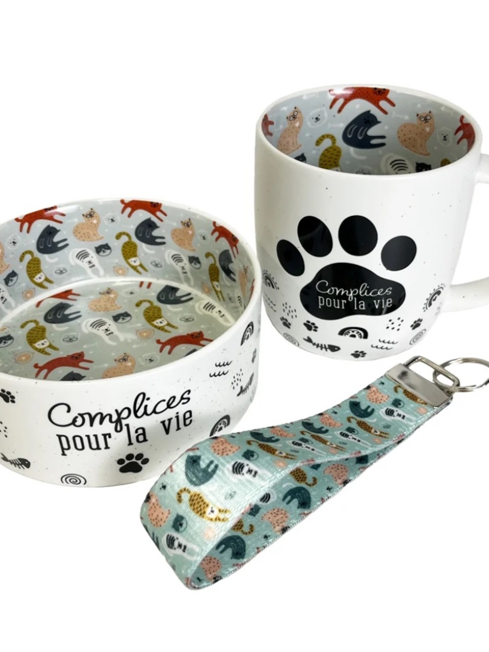 Cat Lover Gift Set 'Complices pour la vie"